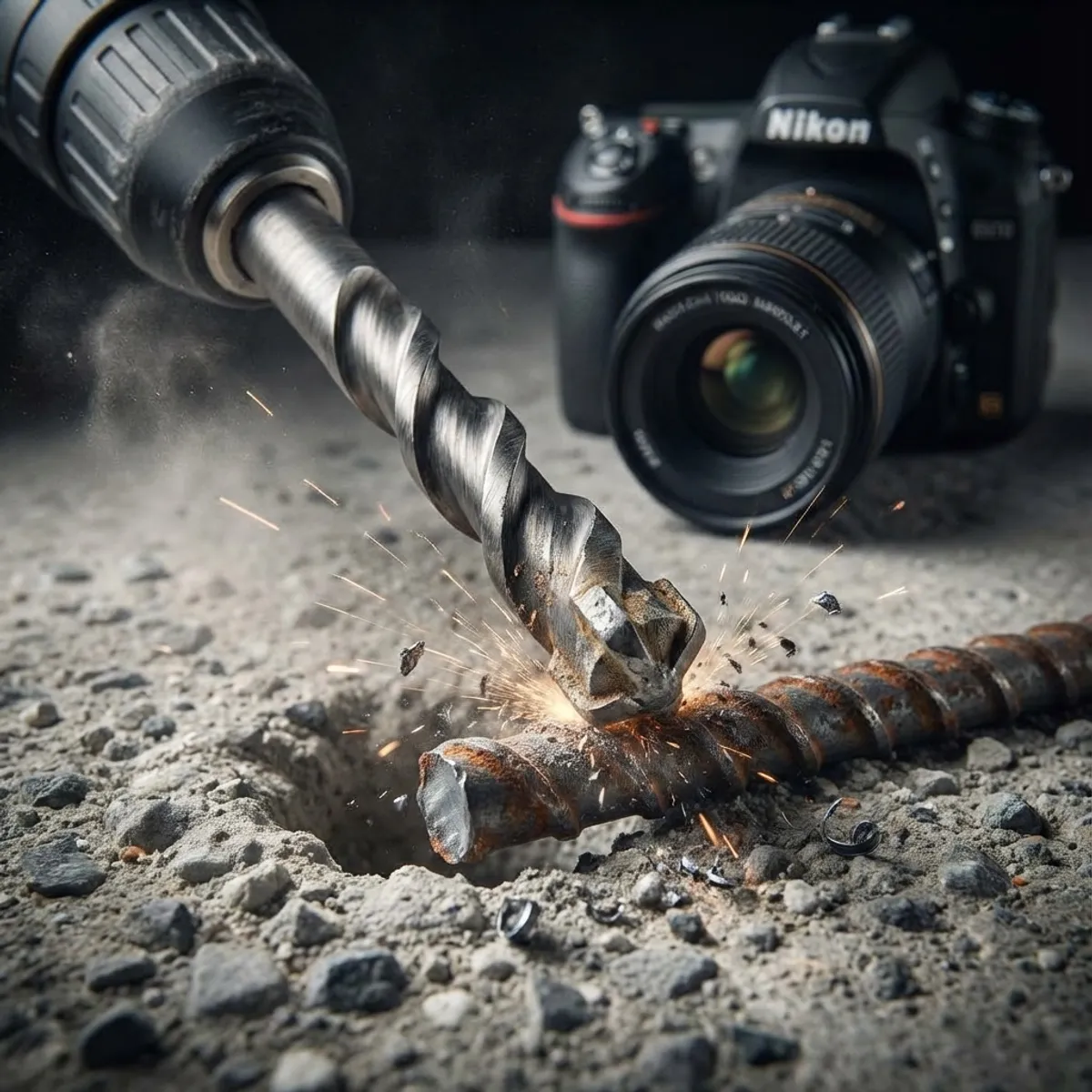 How to Drill Through Rebar in Concrete