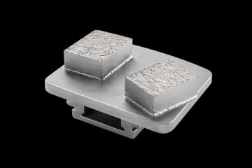 Doppelsegment-Diamant-Schleifschuh mit Schwalbenschwanz-Schnellwechselhalter