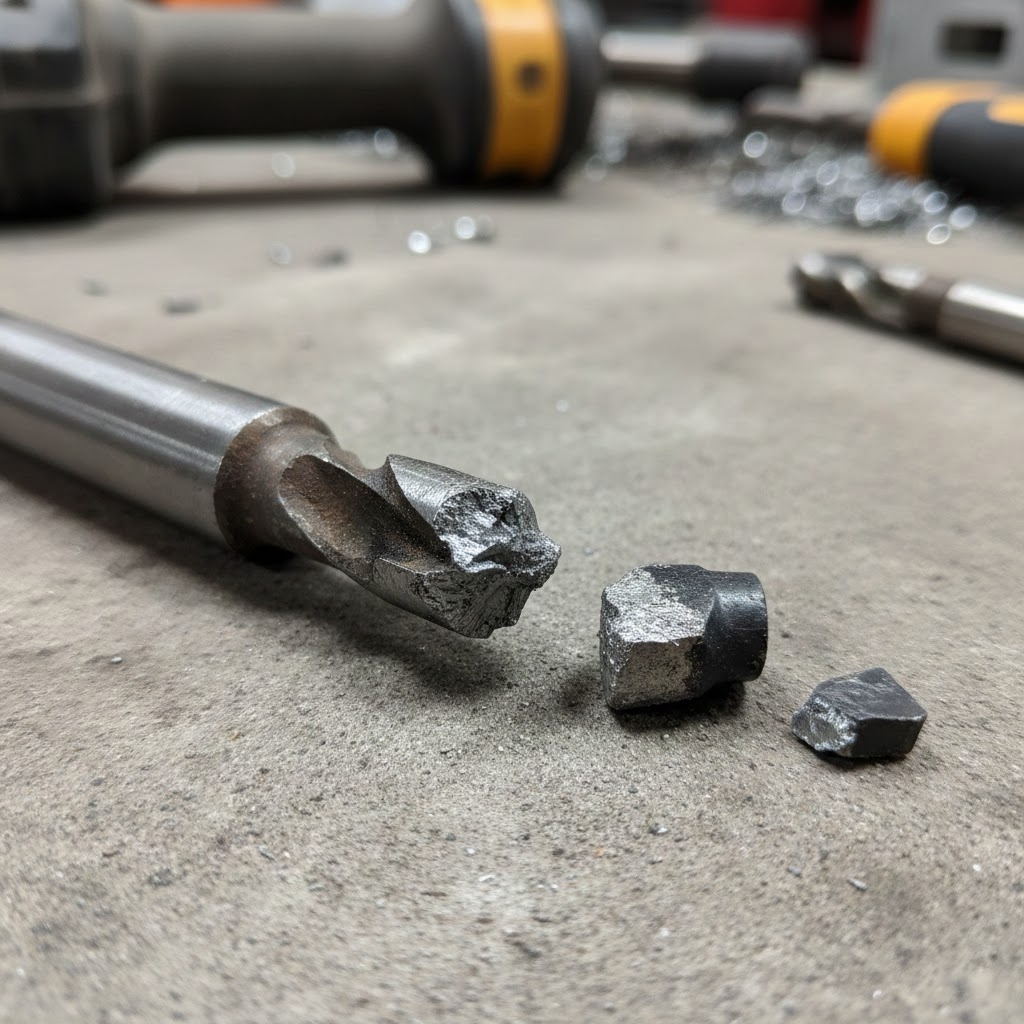 Отпавший карбидный наконечник