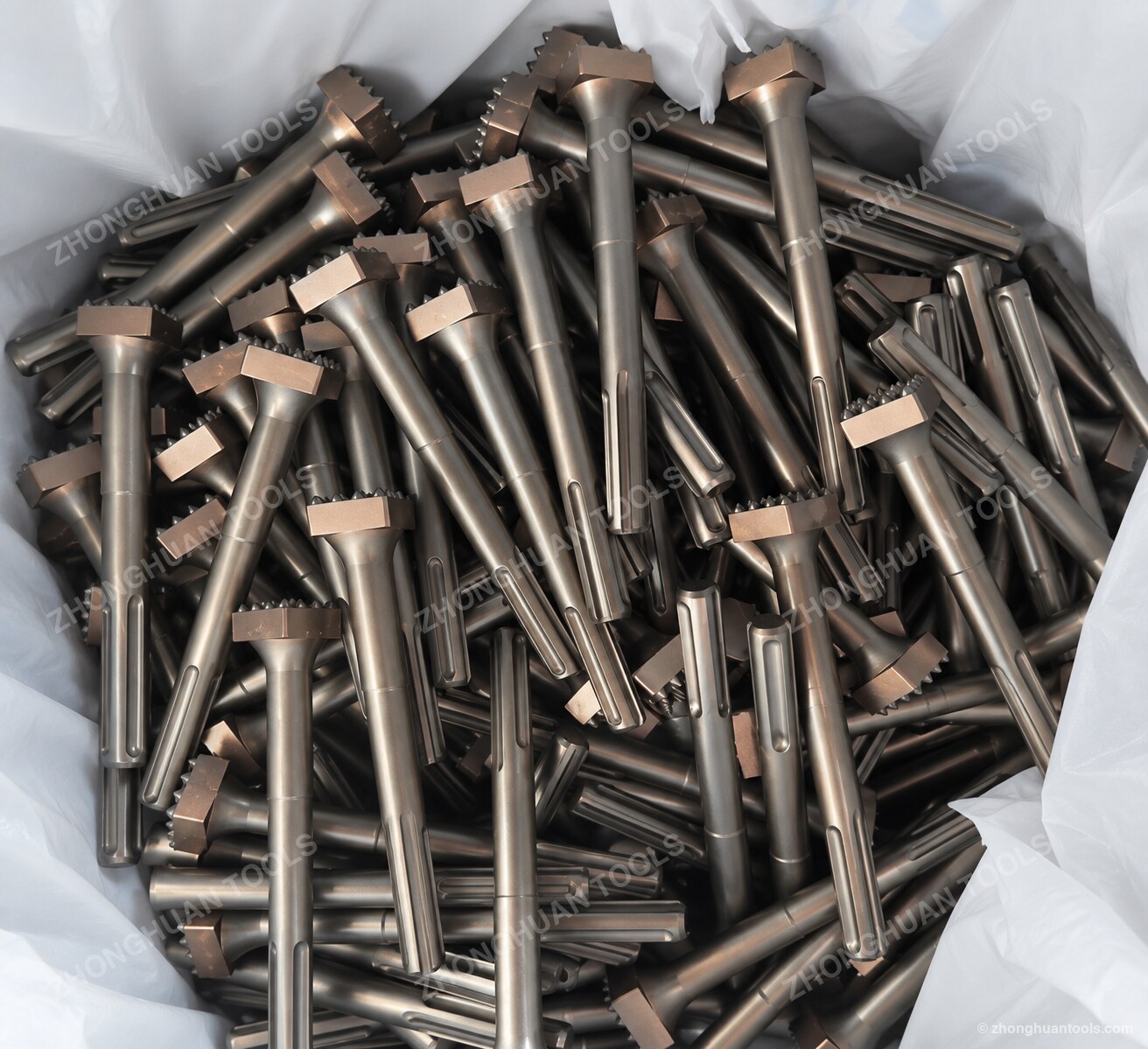 Quadratische Hartmetall-Pin-Bohrhämmer direkt von der Fertigungslinie