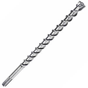 SDS-Max bit overview: head, flutes and machine interface.