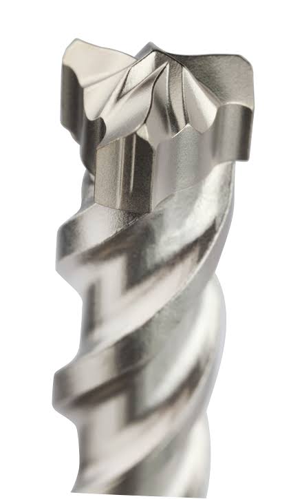 Original profile showing the carbide head and the transition into the spiral flute.