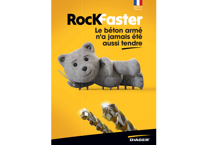 Cover of the original French Diager RockFaster launch brochure