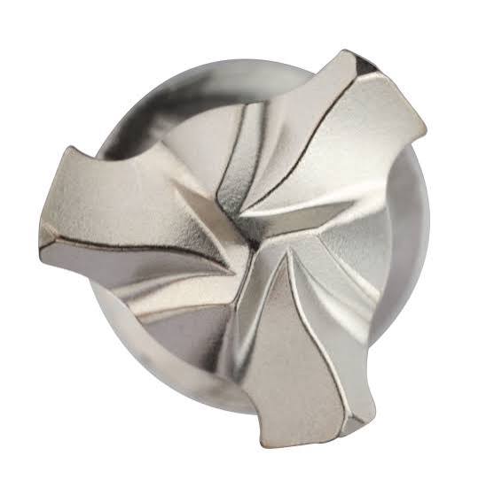 Diager RockFaster: six cutting edges formed on one full-carbide head, shown in the original end view.