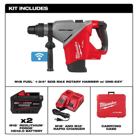 Kit ilustrado con dos FORGE HD12.0, cargador y maletín; comprobar SKU completo.